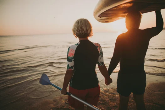 Man and woman at the beach