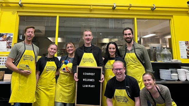 The Luminary and Fred Hollows team at Oz Harvest in Sydney