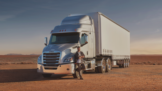 A Daimler truck
