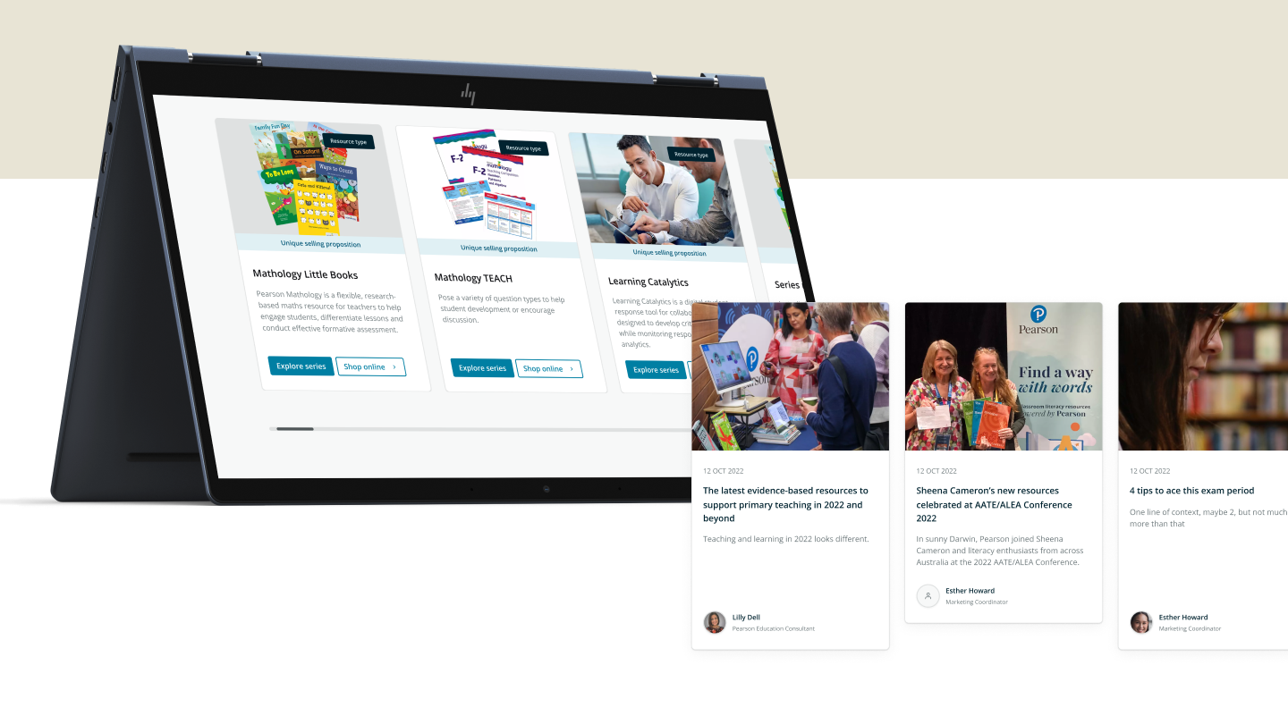 Picture of the Pearson web feature
