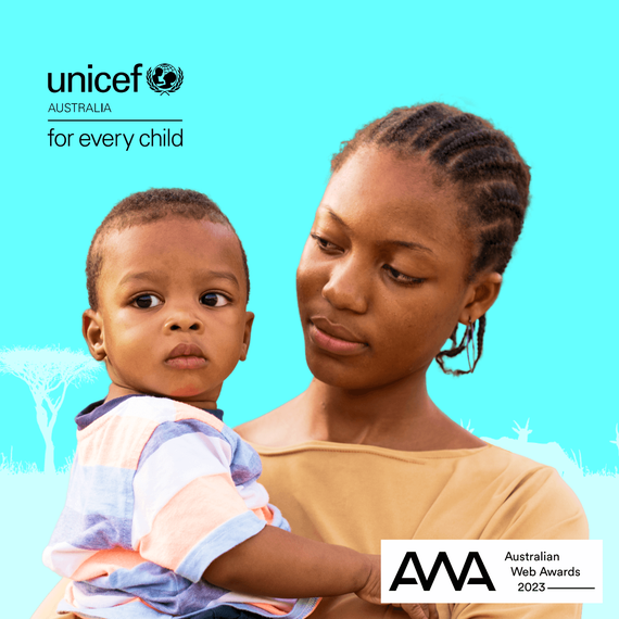 Unicef Australia case study hero image